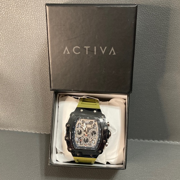 Activa Fury X Men's Skeleton Dial - 44.3mm, Olive/Black ACW2305-011 - Picture 2 of 6